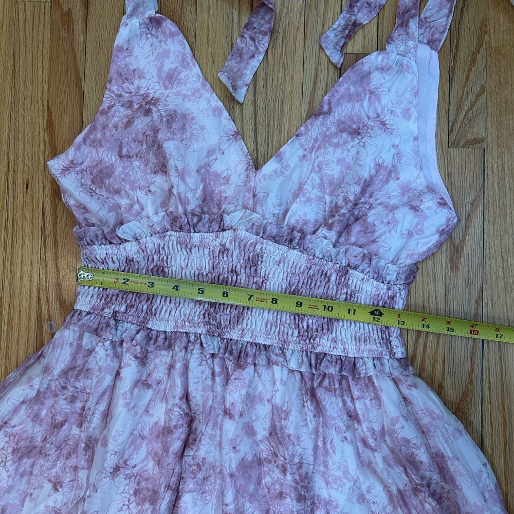 NWT En Saison Michelle Floral Organza Midi-Dress - Picture 9 of 10